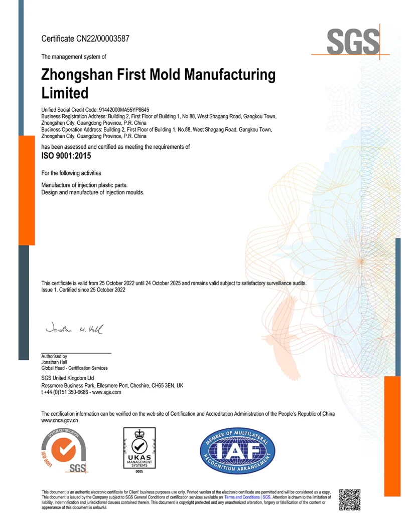 ISO 9001 Certificate