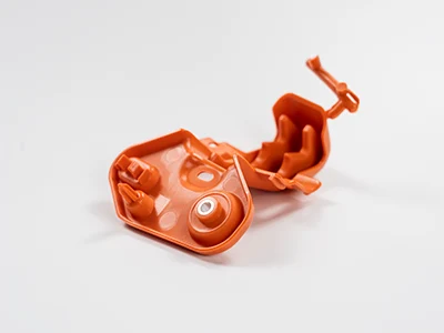Precision molded automotive wire harness bracket